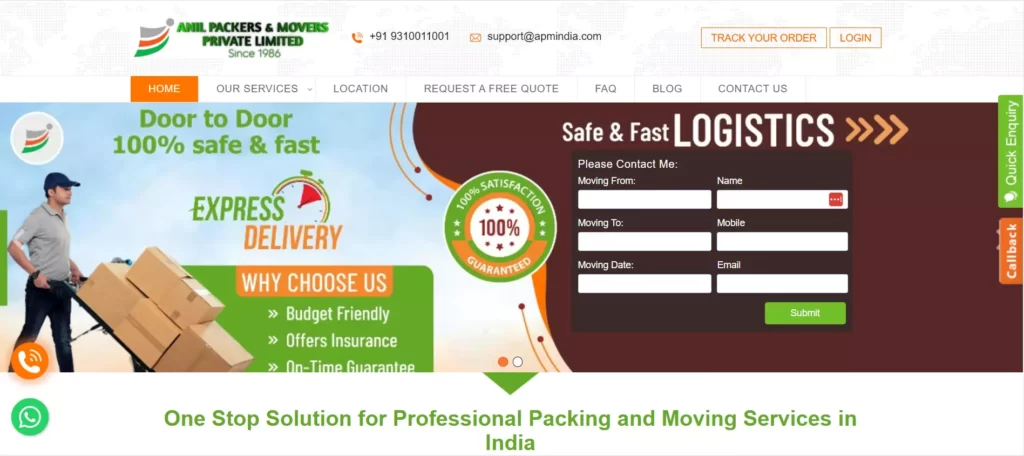 Anil Packers Movers
